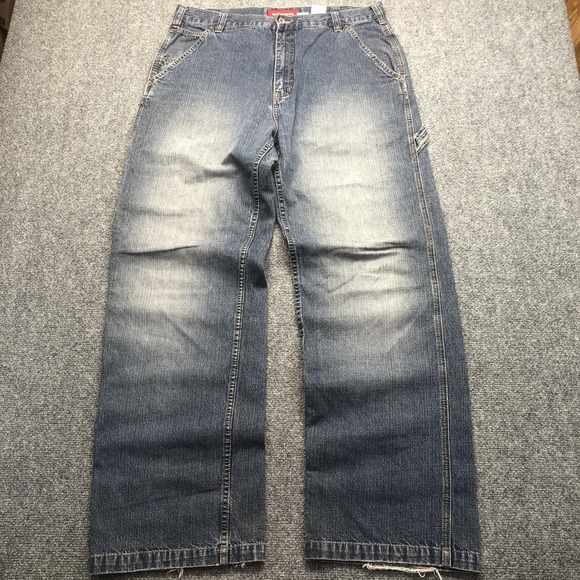 UNIONBAY Other - Y2K Unionbay Jeans Mens 36x34 Medium Wash Relaxed Wide Leg Carpenter Denim Pants